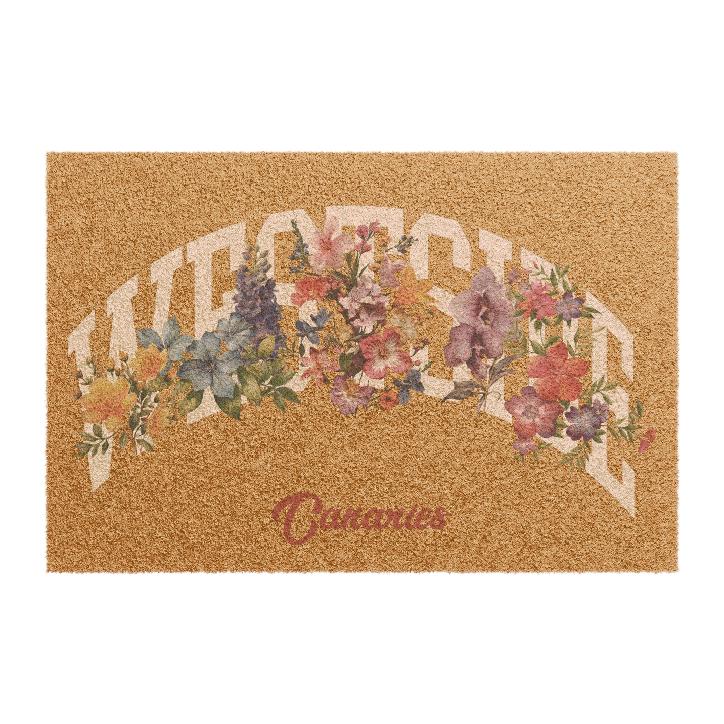 Arched Westside Flowers Doormat